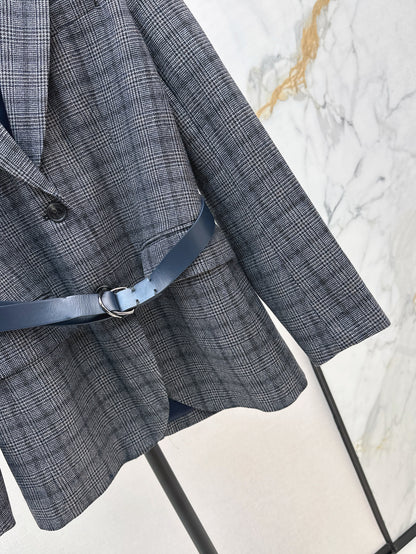 Brune 25fw plaid blazer