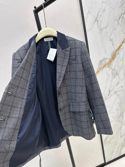 Brune 25fw plaid blazer