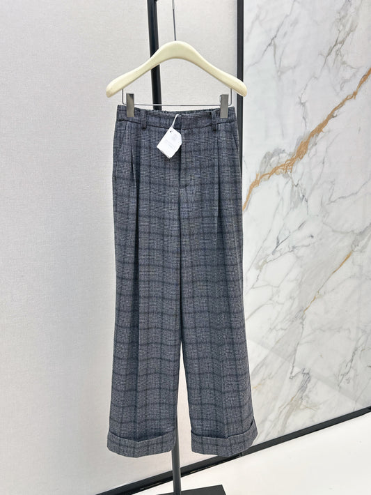 Brune 25fw plaid pants