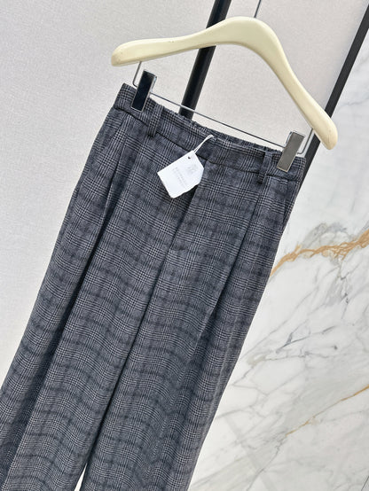 Brune 25fw plaid pants