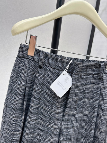 Brune 25fw plaid pants