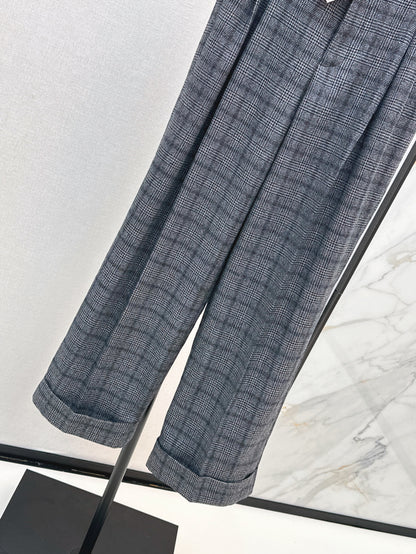 Brune 25fw plaid pants