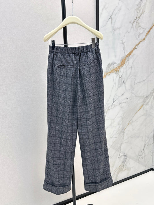 Brune 25fw plaid pants