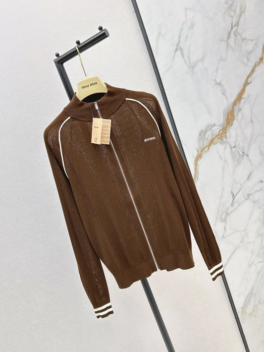 Miu 25fw knitted jacket