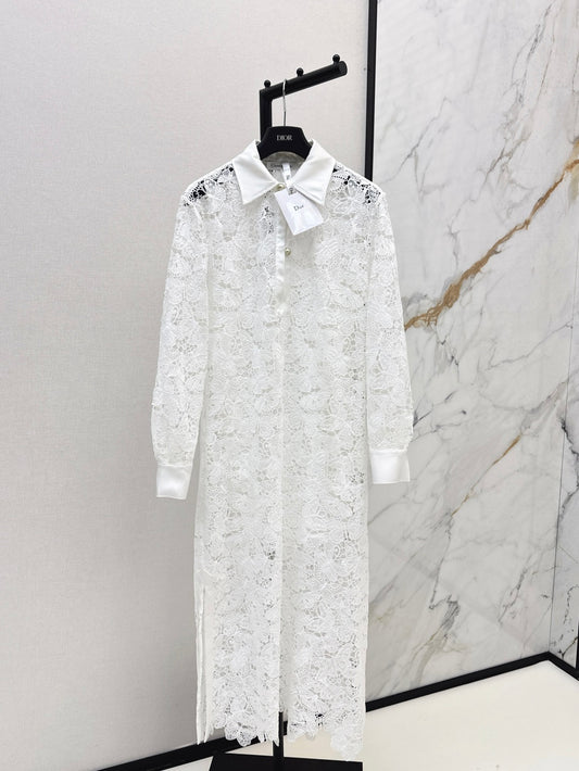 CD 25fw lace shirt dress
