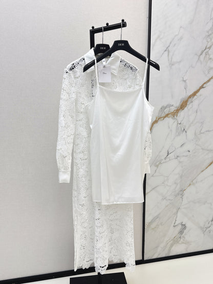 CD 25fw lace shirt dress