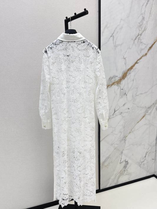 CD 25fw lace shirt dress