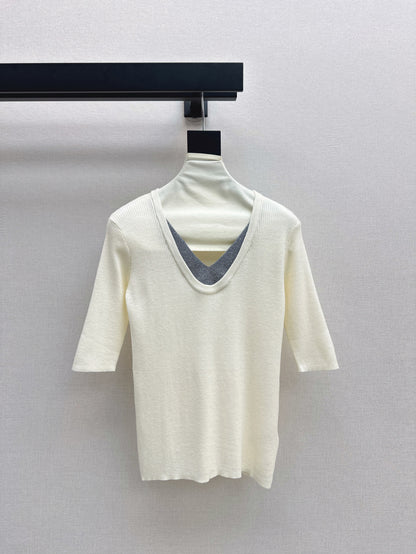 Brune 25fw knitted shirt