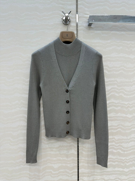 Brune 25fw cardigan vest set