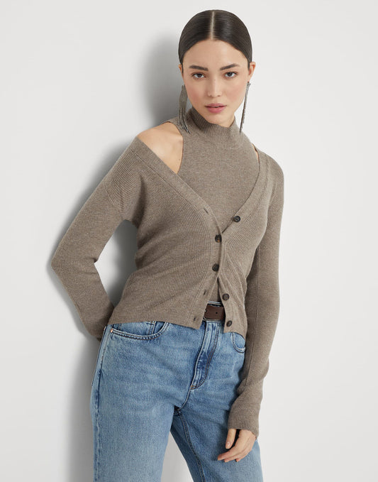 Brune 25fw cardigan vest set