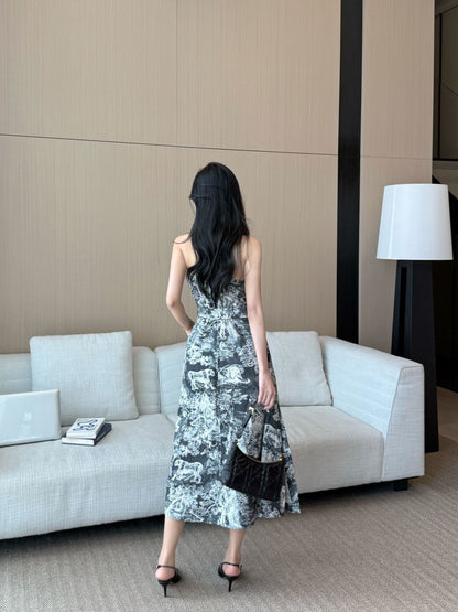 CD 25ss printed dress