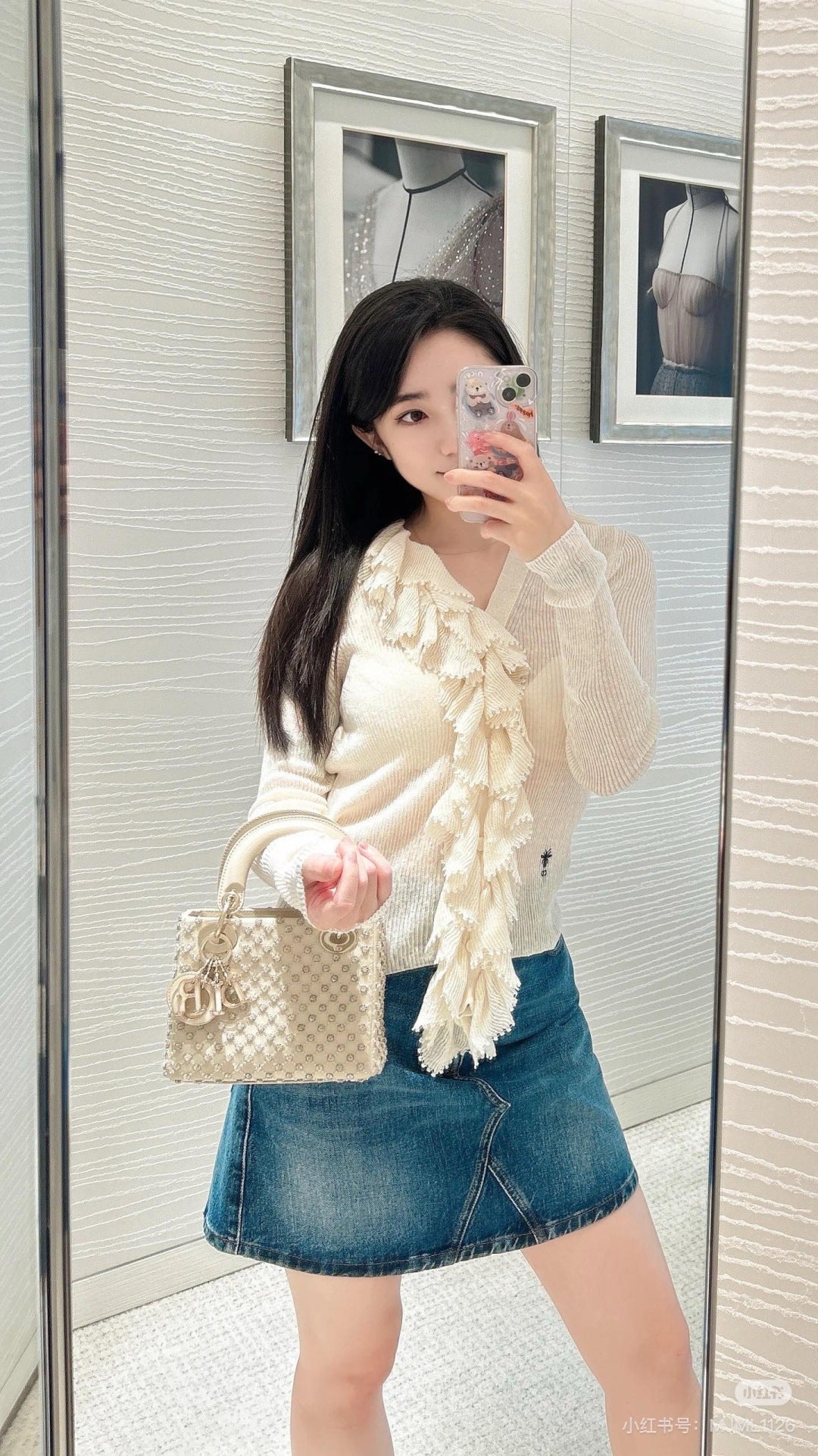 CD 25fw ruffle sweater
