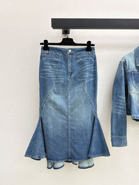 Mcq 25fw denim skirt
