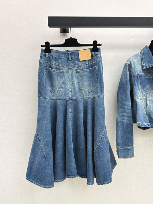 Mcq 25fw denim skirt