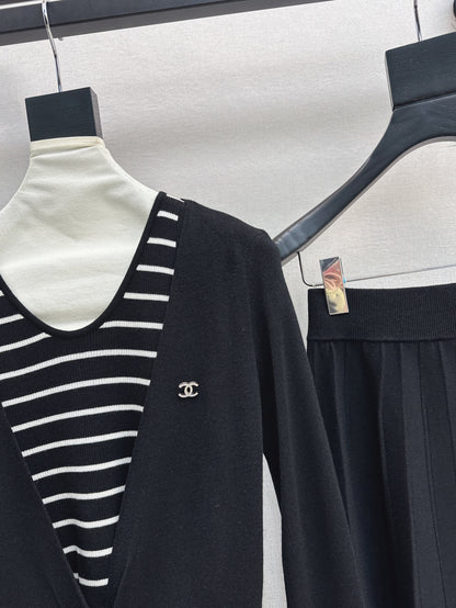 Chan 25fw knitted suit