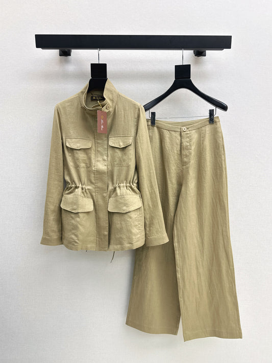 Loro 25fw linen suit