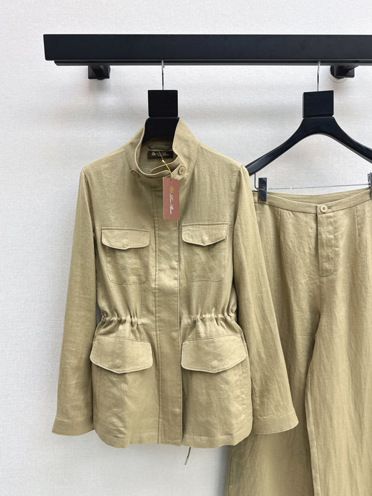 Loro 25fw linen suit