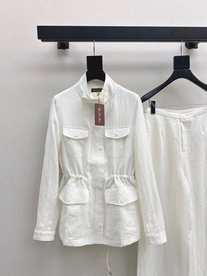 Loro 25fw linen suit