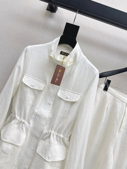 Loro 25fw linen suit