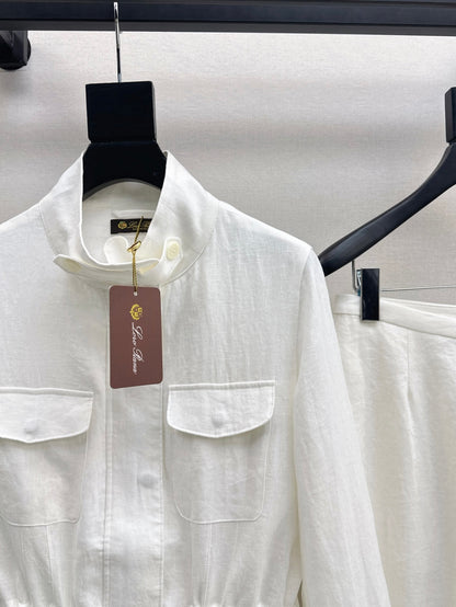 Loro 25fw linen suit
