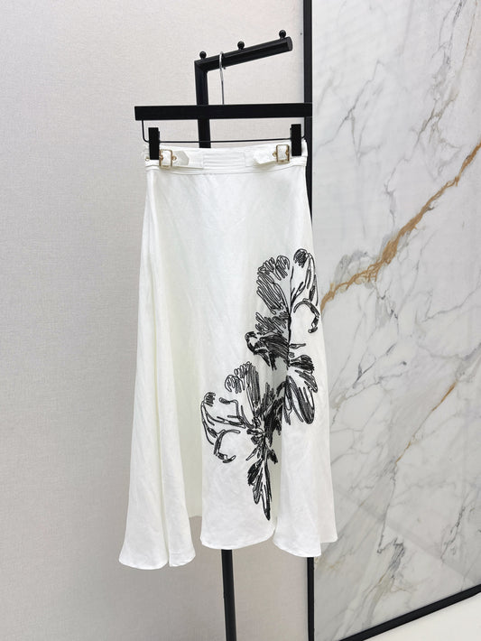 CD 25ss embroidered skirt