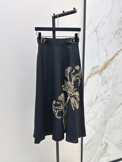 CD 25ss embroidered skirt