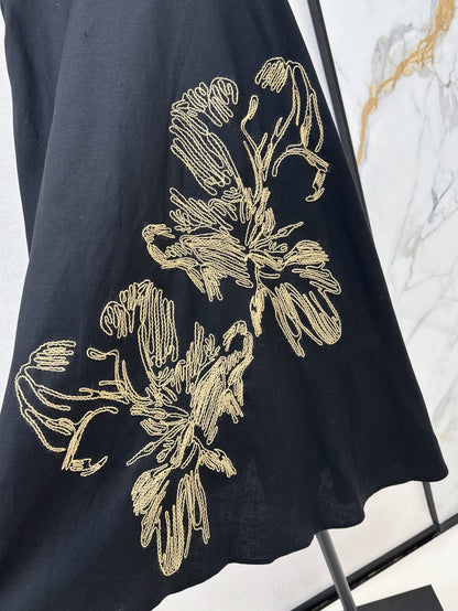 CD 25ss embroidered skirt