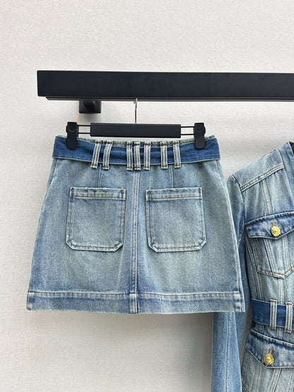 Balm 25fw denim skirt
