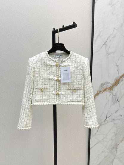 Chan 25fw woven crop jacket