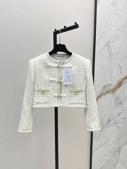Chan 25fw woven crop jacket