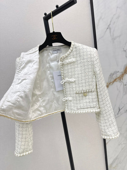 Chan 25fw woven crop jacket