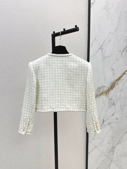 Chan 25fw woven crop jacket