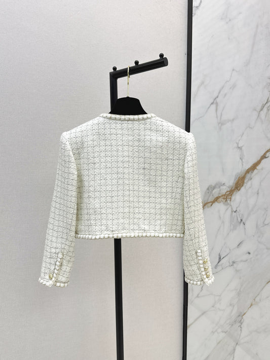 Chan 25fw woven crop jacket