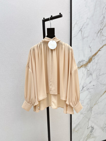 Chol 25ss pleated shirt