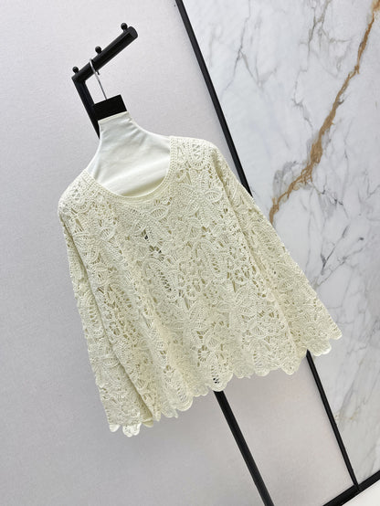 Brune 25fw cashmere hollow sweater