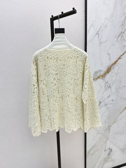 Brune 25fw cashmere hollow sweater