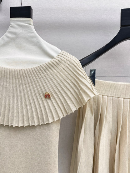 Chan 25fw knitted suit
