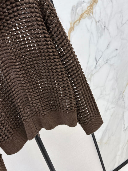 Brune 25fw hollow hoodie