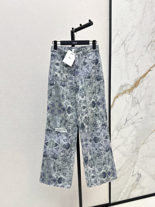CD 25fw printed jeans