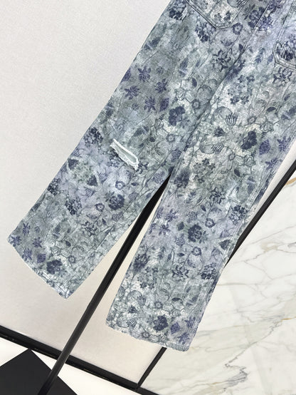 CD 25fw printed jeans