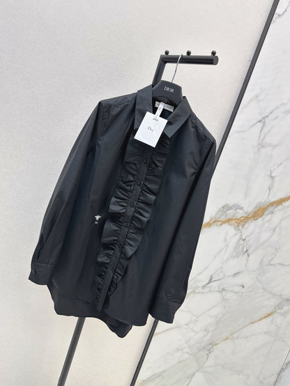 CD 25fw ruffle shirt