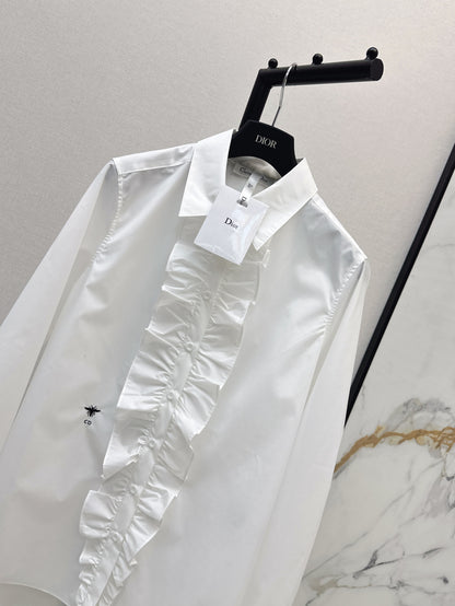 CD 25fw ruffle shirt