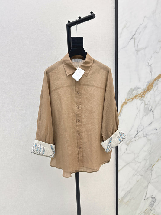 Brune 25fw linen shirt
