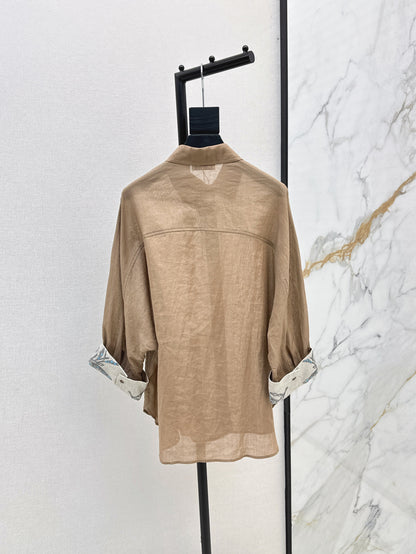 Brune 25fw linen shirt