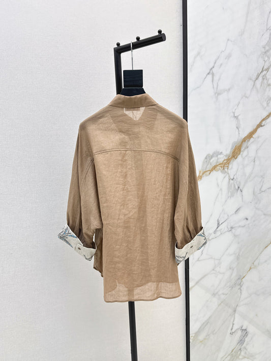 Brune 25fw linen shirt