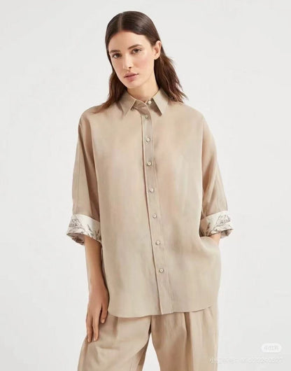 Brune 25fw linen shirt
