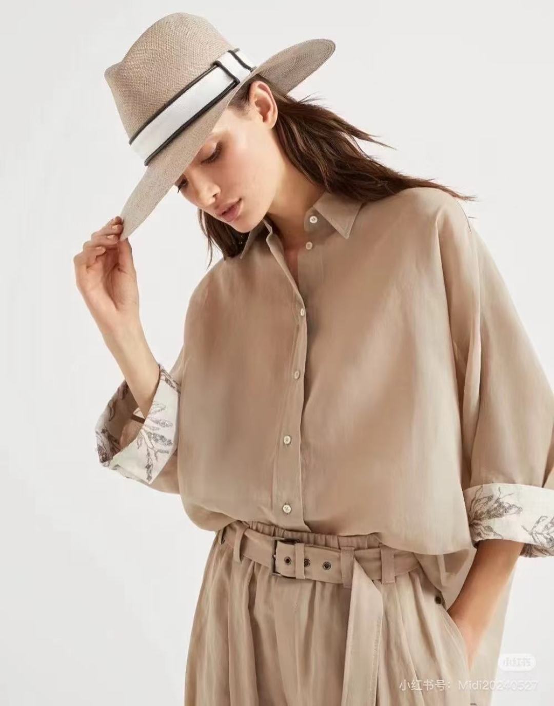 Brune 25fw linen shirt