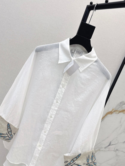 Brune 25fw linen shirt