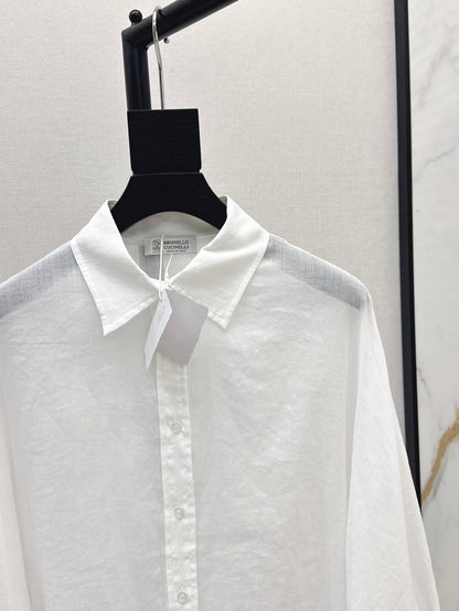 Brune 25fw linen shirt