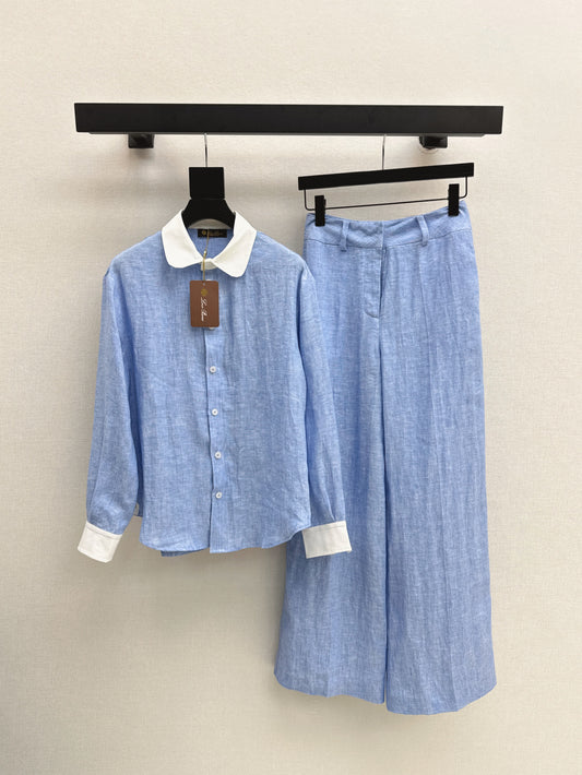 Loro 25fw linen suit